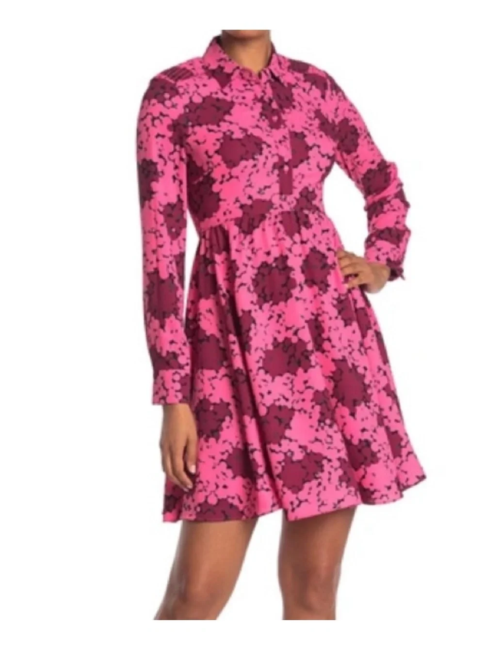 Kate spade Bubble Dot Smocked Dress In Rhubarbjam